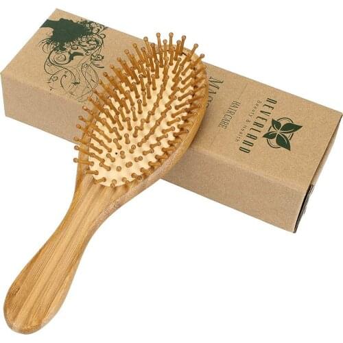 Health Care Wood massage Comb Hairbrush With Box Hairdressing Tangle Brush Comb For Women Hair Scalp Combs Fast Shipping