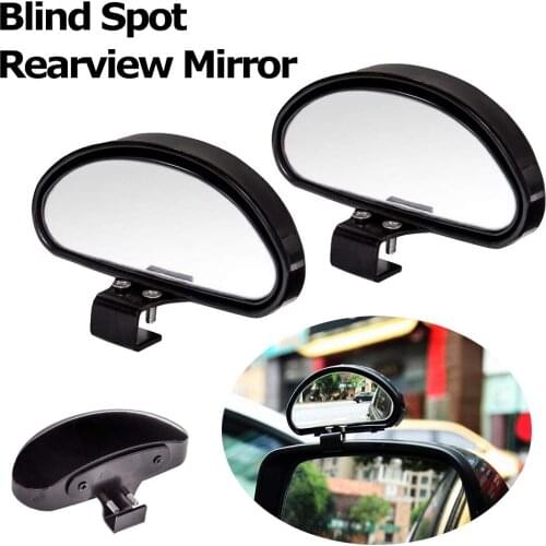 VODOOL Blind Spot Mirror for Car SUV Truck Vehicle Adjustable Car Auxiliary Wide Angle Rear View Mirror Universal Cars (Black)