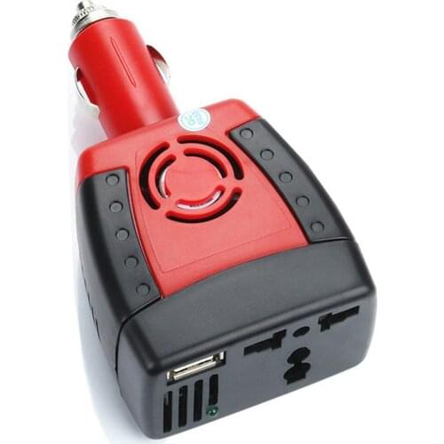 1pc DC 12V To AC 220V Automotive USB Mobile Power Converter Plug Adapter Inverter Transformer For Car Cell Phone Chargers