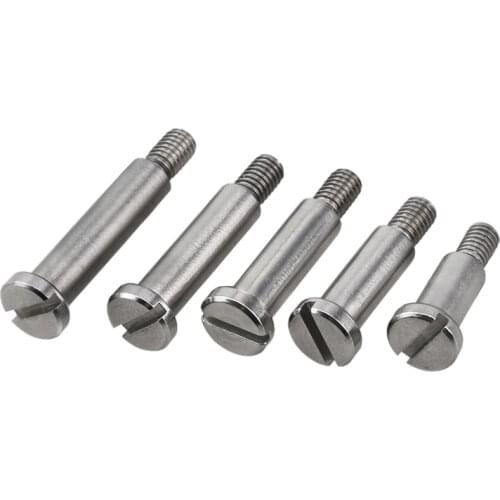1PCS M3 M4 Partial Thread Shoulder Screws Bolt 303 Stainless Steel Slotted Plug Screw Length 4-40mm