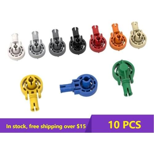 10PCS Bricks 47455 With Tethered Rotating Movable Joint Connecting Piece Creative Building Block Model Kids High-tech Toys Gifts