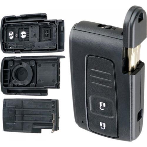 2 Buttons Car Remote Key Shell with TOY43 Blade Fit For Toyota Prius Corolla Verso