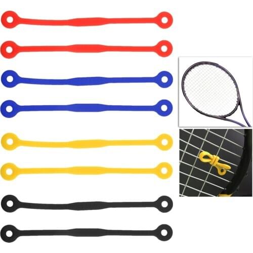 2 Pieces Long Silicone Vibration Dampeners for Tennis Squash Racket - Compact & Easy to Use - Various Colors