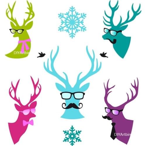 2021 Reindeer Metal Cutting Die New Dies Christmas Scrapbooking Layering Stencils Die Cut In Scrapbooking
