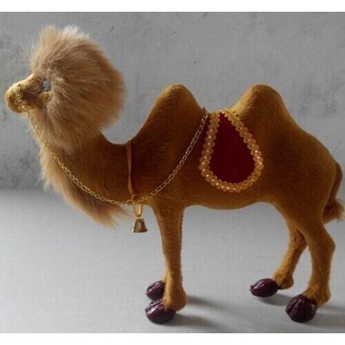 Large 28x23cm simulation camel two-Humped camel hard model home decoration birthday gift h1162