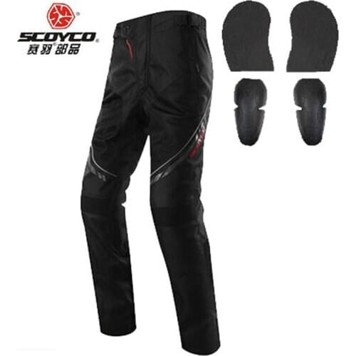 Breathable Mesh cloth SCOYCO P027-2 motorcycle Pants with knee and hip moto motorbike Motocross trouser M L XL XXL