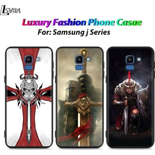 Black Shell Templar Knight for Samsung Galaxy J7Duo J2 J4 Core J6 J4 Plus J8 J3 J7 J5 Prime 2018 2017 Phone Case