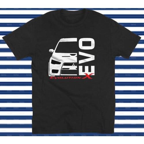 Evo X 10 Lancer Evolution T-Shirt Brand Man T Shirt 2019 New Brand Tee Cotton Clothes New Printed T Shirts