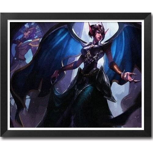 MaHuaf-A1362 LOL Game Artwork painting by numbers on canvas DIY oil hand-painted framed wall picture for living room home decor