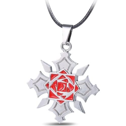 MOSU Hot anime Vampire Knight Rose Pendant&Necklace High Quality non-fading environmental Jewelry