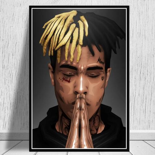 XXXTentacion Music Album Rapper Singer Star Poster Wall Art Canvas Painting Pictures For Living Room Home Decor