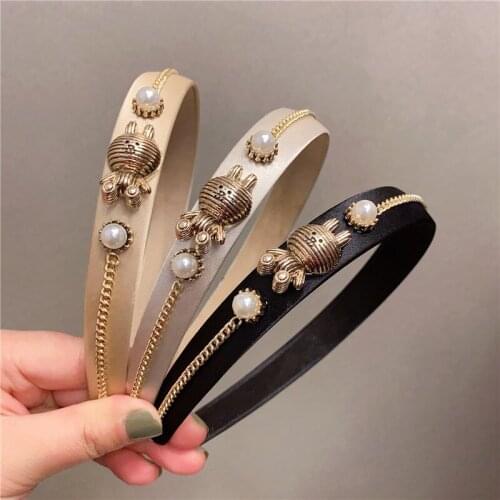 Baroque High grade colorful pearls Hair Hoop Headband Hairband for Women Girls elegant sweet Hair Band Hair Accessories