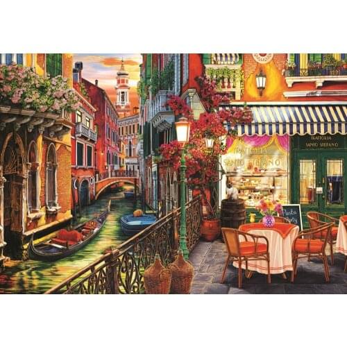 At Jigsaw Puzzle 2000 Pcs Venetian Cafe For Adult&Kids Toy Educational Entertaintment Landscape Fun Games