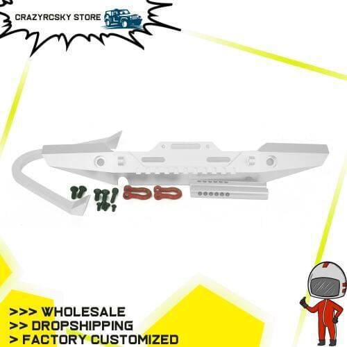 Alloy Front Bumper Rc Hobby Model Car 1:10 Hpi Venture Fj Cruiser Crawler Traxxas Trx-4 Axial Scx10