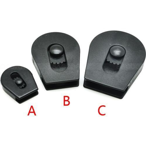 Plastic elastic rope buckle Cord Lock Ends Stopper Drawstring Sliding Plastic Wheel Pull-Strings For Cord Rope Shoe Cloth Bag