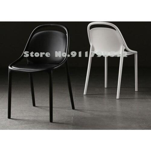 Nordic plastic chair creative simple cafe net red back chair dining chair ins dressing table chair outdoor lounge chair