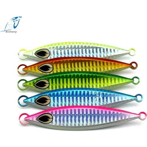 ANZHENJI 2017 Hot Sale Metal Lure 60G Fishing Lure Spoon Freshwater Hard Lure Slice Jig Bait Fishing Tackle Metal Jigging