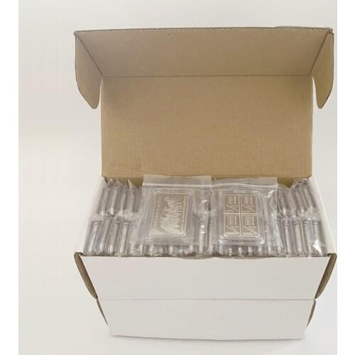 100pcs/50pcs USA Northwest Fine Stagecoach 1/4 Ounce 999 Silver Bar