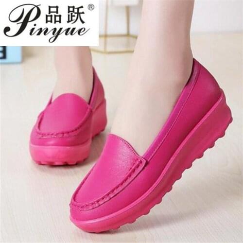 Genuine pu shoes women big size 35--41 round toe designer flatshoes women hard-wearing light loafers spring/autumn