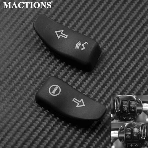 Motorcycle Turn Signal Extension Caps Black For Harley Touring Street Road Glide Ultra Limited Electra Glide 2016-2019