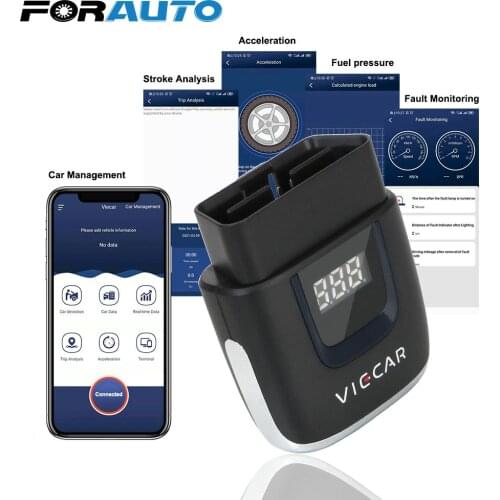 Viecar ODB2 Type-C Bluetooth 4.0 Auto Repair Tools Car Diagnostic Auto Tool Mini OBD II ELM 327 USB Scanner for Android/IOS