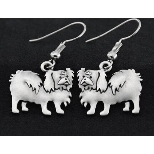 Vintage 3D Pekingese Drop Earring Dog Charms Long Earrings For Womens Pet Brincos Boho Earings fashion Jewelry Pendientes Mujer