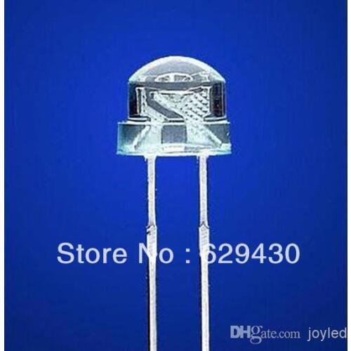 1000pcs/lot Ultra Bright Pure White Round Water Clear Cool White Color dip 5mm led diode