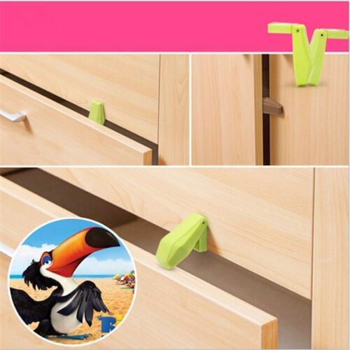 4 Pcs/ Set Child Safety Products Baby Care Drawer Hand Anti Pinch Device Baby Safety Security Seguridad Cabinet Locks Straps