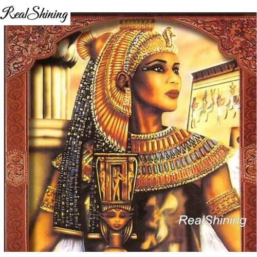 5D DIY Diamond Painting Full Square Diamond Embroidery Mosaic Egyptian queen Picture Of Rhinestone Decoration Home FS3296