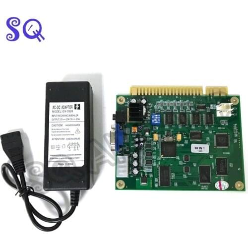 Adaptor and Jamma Arcade 60 In 1 board CGA VGA Output Vertical Game Board Classic Horizontal Durable Multicade PCB Arcade Game