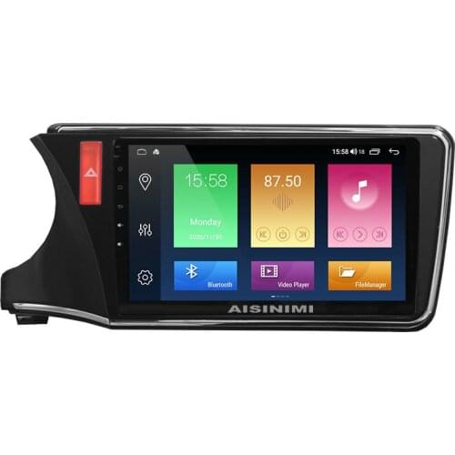 AISINIMI Android 10 Car Dvd Player navigation For HONDA CITY 2014 (Left Hand Driver) Car Audio Gps Multimedia Stereo Monitor