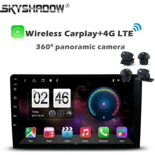9" 360 Panoramic Camera 6G+128G 8Core Android 10.0 Car DVD Player Video GPS map WIFI Bluetooth 5.0 RDS Radio For Universal