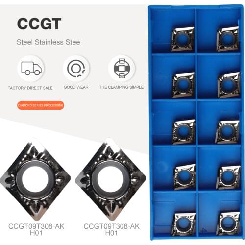CCGT09T302 AK H01 CCGT09T304 AK H01 CCGT09T308 AK H01 KORLOY Aluminum turning tool Carbide insert milling insert cnc lathe tools