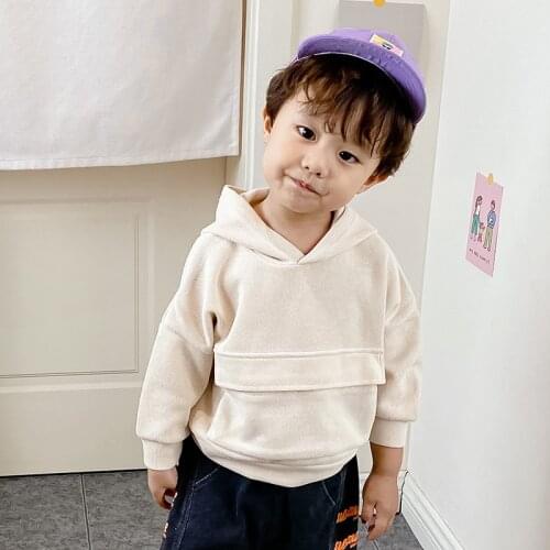 Kids Hoodie Boys Sweatshirt Girls Cotton Children Toddlers Hooded Pullover Pocket Jumper Clothes Spring Fall Autumn Boy Clothes