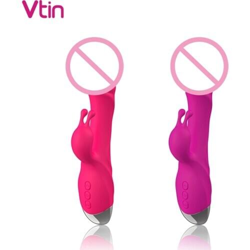G Spot Dildo Rabbit Vibrator for Women Double Vibration Waterproof Vagina Clitoris Female Masturbator Sex Toys for Women