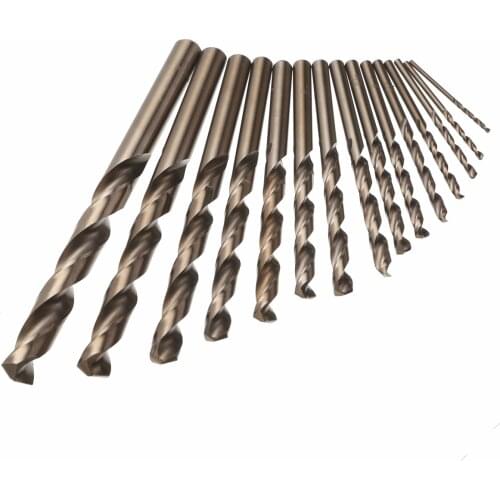 15pcs Cobalt Drill Bits For Metal Wood Working M35 HSS Steel Straight Shank 1.5-10mm Twisted Drill Bit Power Tools Mayitr