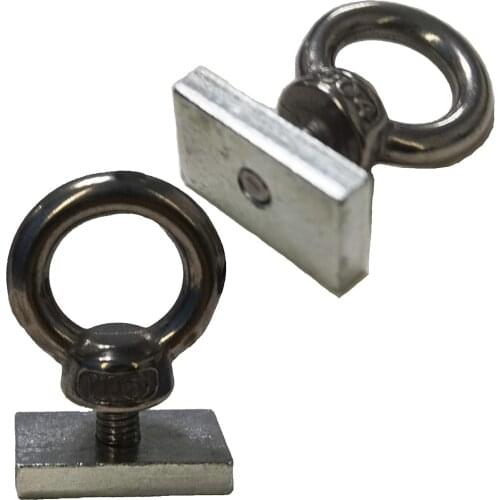 Kayak Track Mount Tie Down Eyelet to Hold Your Bungee Cord or Ropes Up to 0.5" - Rail Tiedowns Anchor Point Tie Down Kit, Bolt O