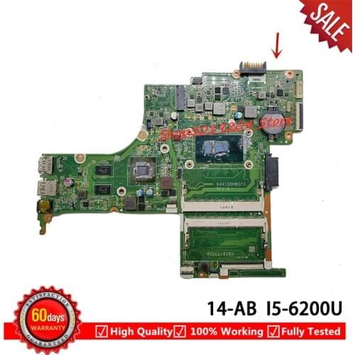 DAX1BDMB6F0 For HP 14-AB Laptop motherboard With SE2EY I5-6200U Mainboard