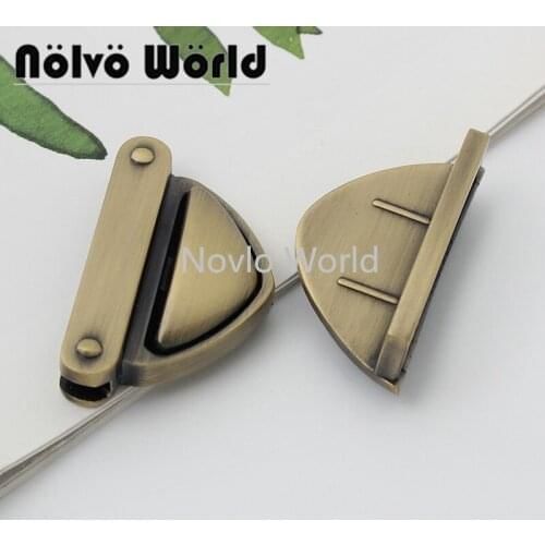 Nolvo World 2-10 pieces 40*28mm 3 colors Custom Fashion Design Decorative Locks Press Lock