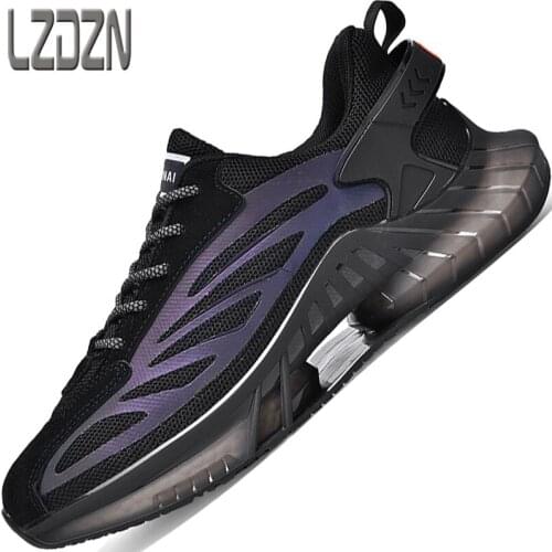 Mens Shoes Sports Running Shoes Popcorn Full Palm Air Cushion Mesh Shoes Tide Shoes Casual Running Shoes Increased High