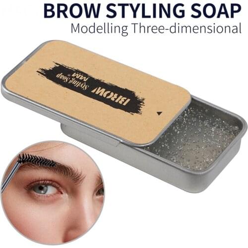 Natural Wild Brows Wax Long Lasting Waterproof Soap Brows Eyebrow Cream Tattoo Dye Tint Pen Eyebrow Enhancer Makeup Gel Kit