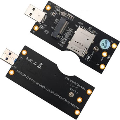 NGFF M.2 B key to USB3.0 with SIM card slot adapter 3G/4G/5G/LTE module to USB 3.0 with SIM card slot
