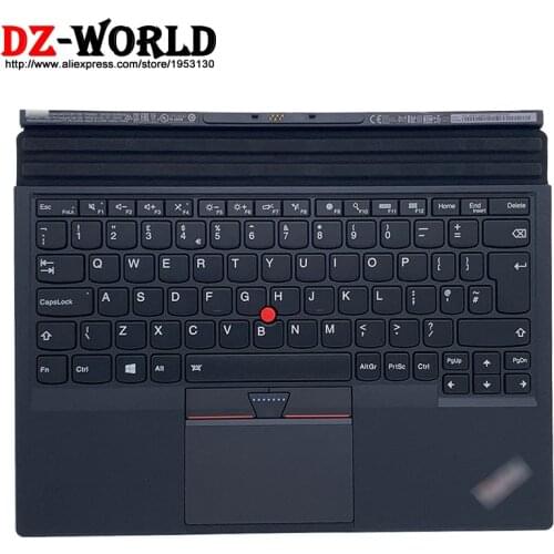 New Original UK English Base Portable Backlit Thin Keyboard for Lenovo Thinkpad X1 Tablet 1st 2nd Gen 01HX729 01AW629