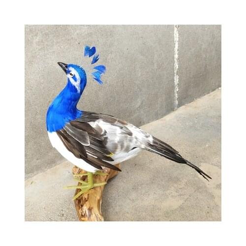 New real life peacock model foam&feather cute peacock bird gift about 30x35cm d0052