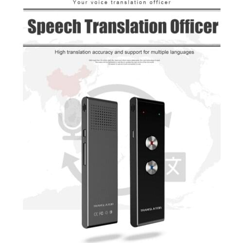 Portable T8+ Smart Voice Speech Translator Two-Way Real Time 40 Multi-Language Translation For Learning Travelling Business Meet