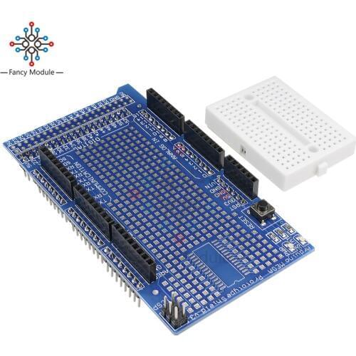 Proto Prototype Shield V3.0 V3 Expansion Development Board + Mini PCB Breadboard 170 Tie Point For Arduino MEGA