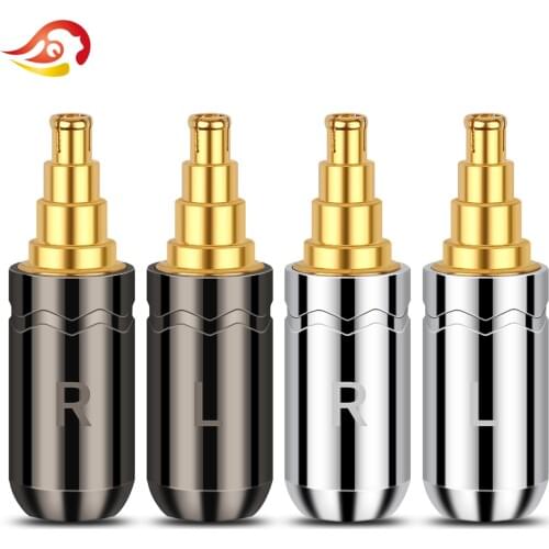 QYFANG Aluminum Alloy Plug Audio Jack Earphone Stereo Pin Wire Connector Metal Adapter For ie40 IE40PRO Series HiFi Headphone