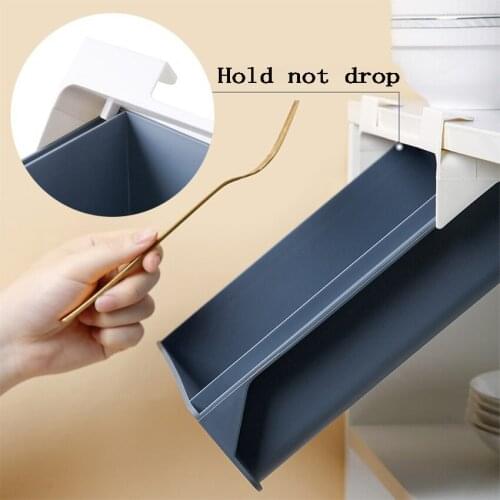 Kitchen Storage Drawer Punch-free Under Desk Box Self-Adhesive Hanging Organizer Stationery Case Pencil Tray Fork Spoon Holder