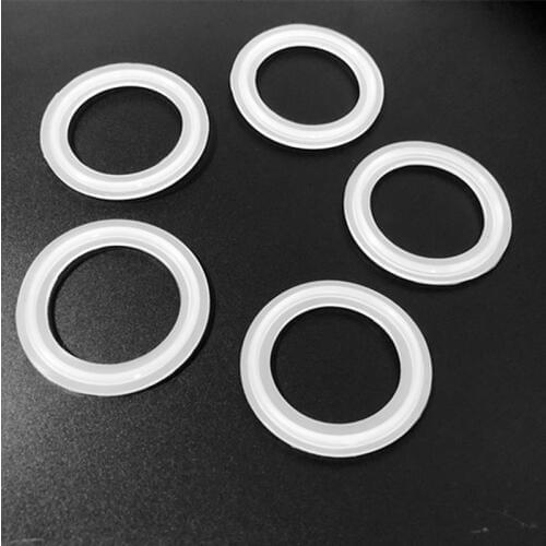 5Pcs Fit 51mm Pipe x 64mm O/D Sanitary 2" Tri Clamp Ferrule Silicone Sealing Strip Gasket Ring Washer For Homebrew Dairy Product