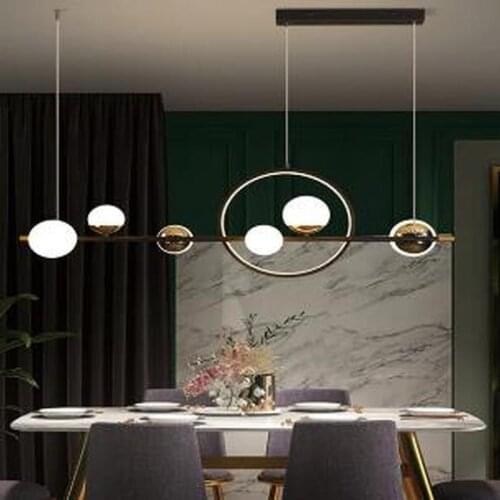 Creative LED Modern Chandelier For Living Room Dining Room Parlor Hanging Lighting Black Gold Chandelier Indoor Home Lighting